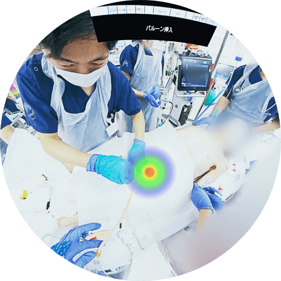 効果を可視化できるVR内行動解析