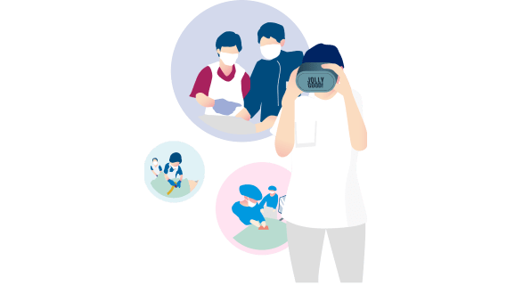 プロの看護技術を習得可能 VR体験